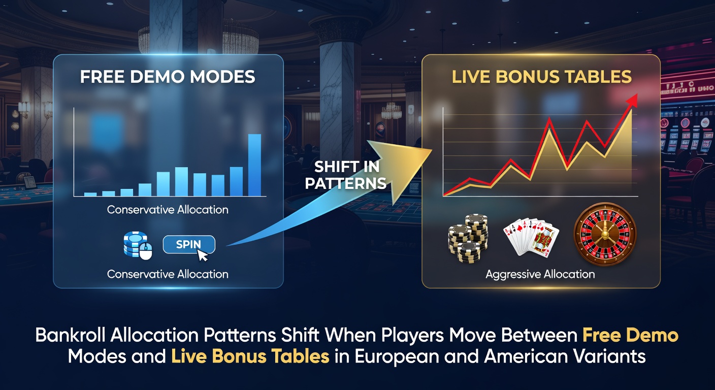 Roulette wheel with demo mode interface transitioning to live bonus table setup