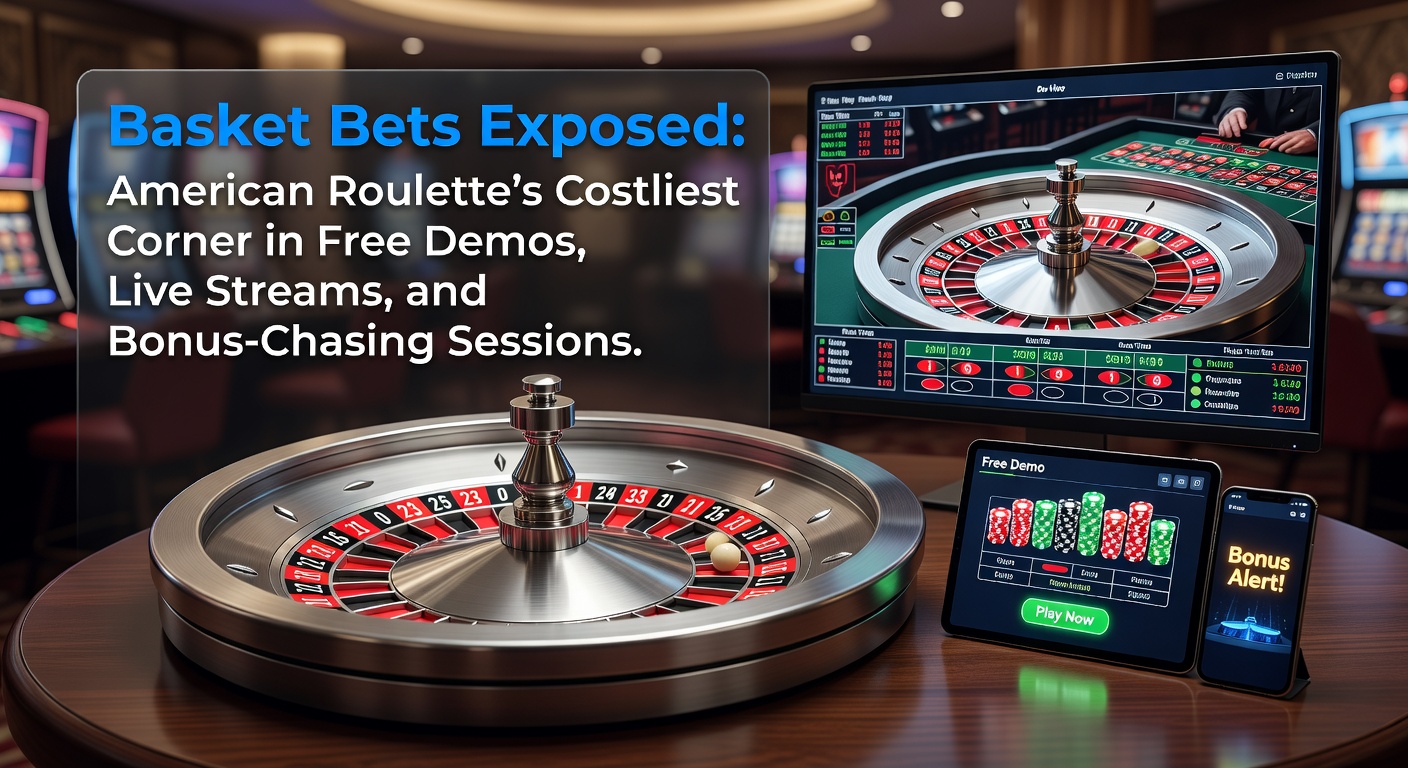 American roulette wheel highlighting the basket bet numbers: 0, 00, 1, 2, 3