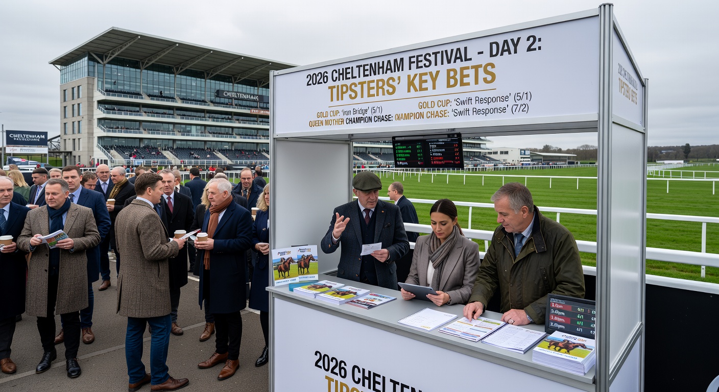 Horses thundering down the Cheltenham straight in the Brown Advisory Novices’ Chase, splashes of mud flying on good to soft ground
