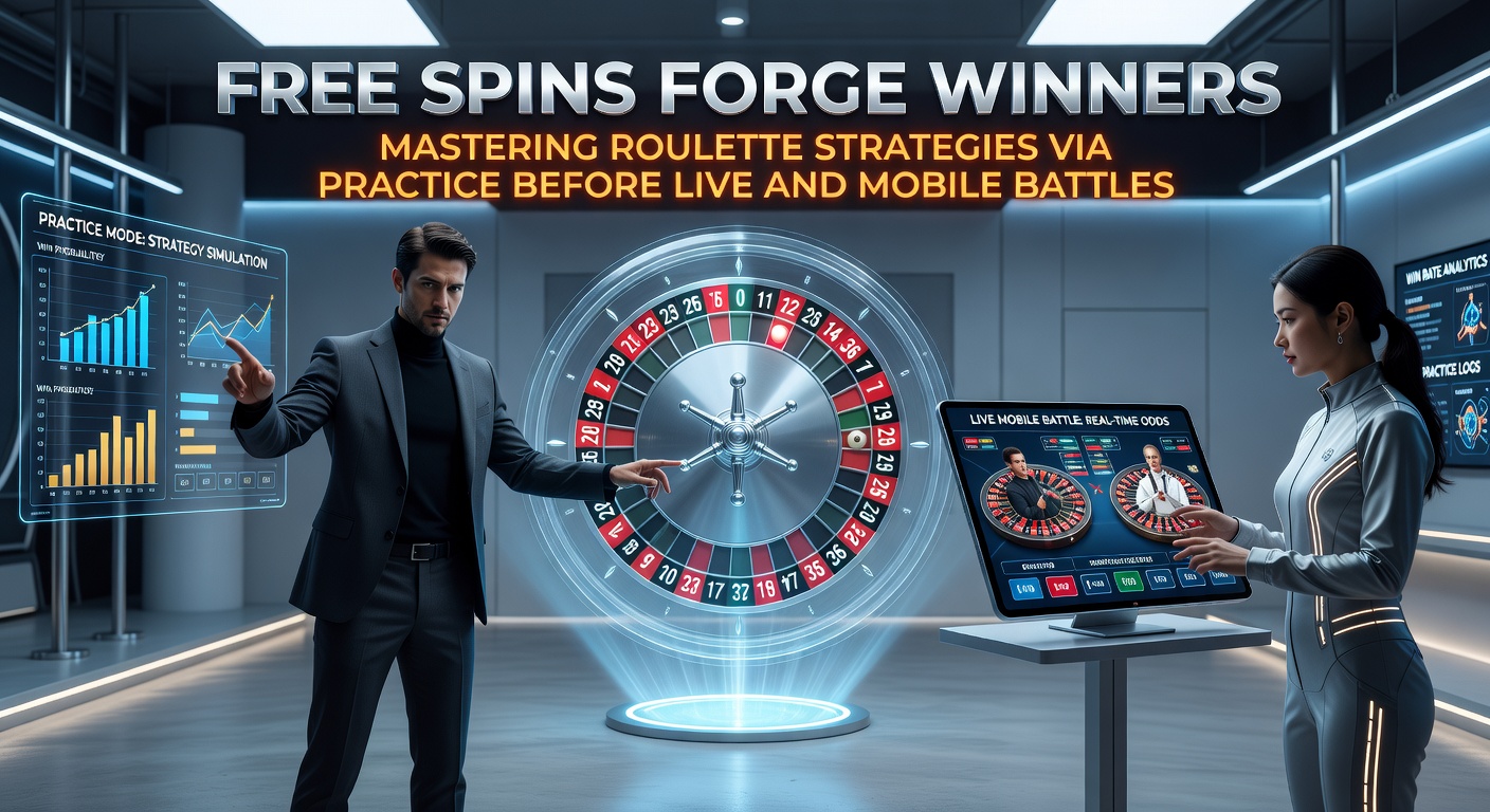 Roulette wheel spinning with practice chips on a digital table, illustrating free play modes building player skills before real stakes