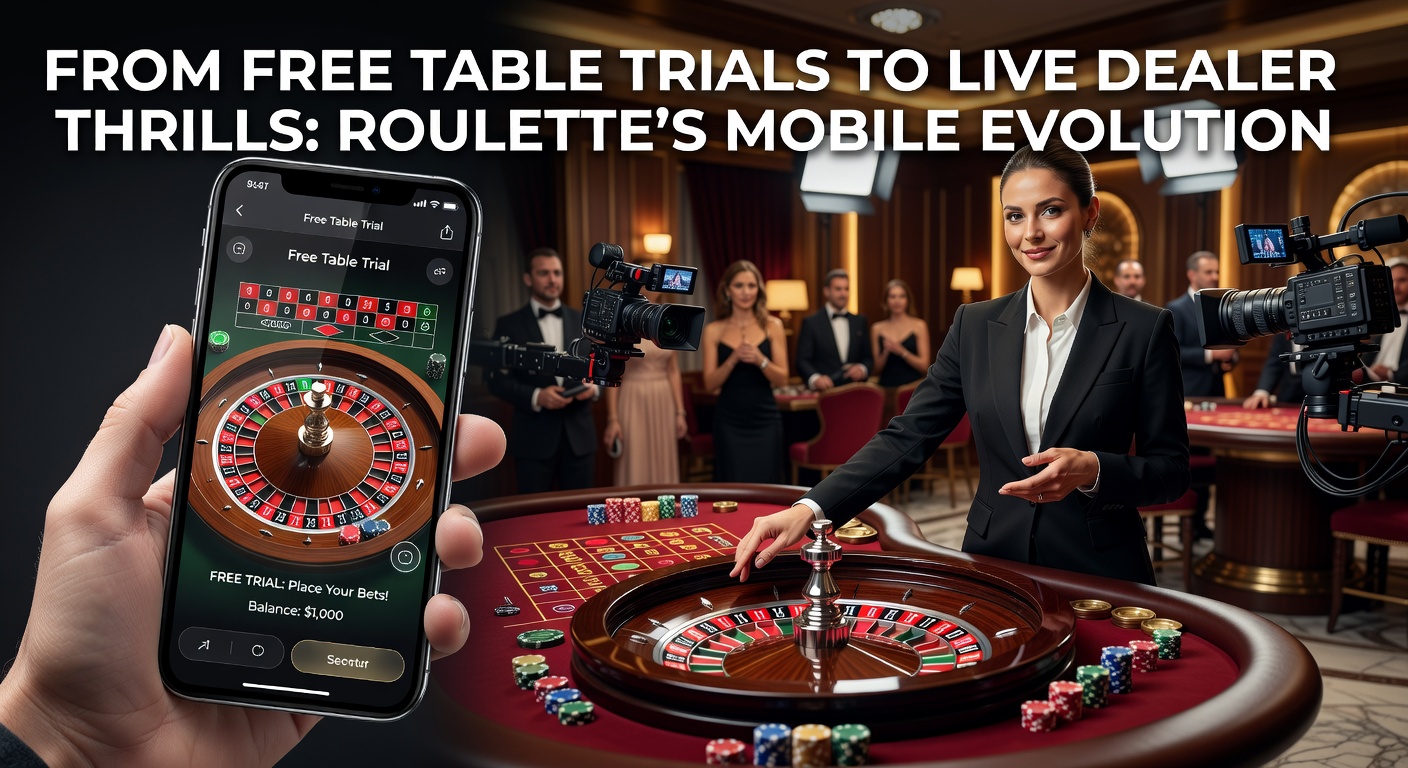 Smartphone screen displaying a free play roulette table with colorful wheel and betting options, capturing early mobile gaming simplicity