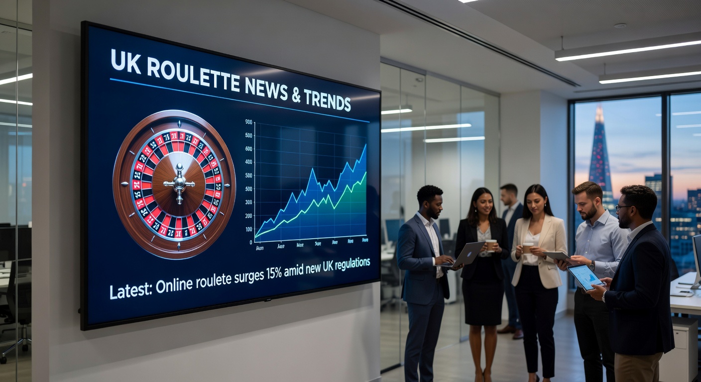 Digital illustration of regulatory scales balancing casino chips and safety shields in the UK iGaming landscape