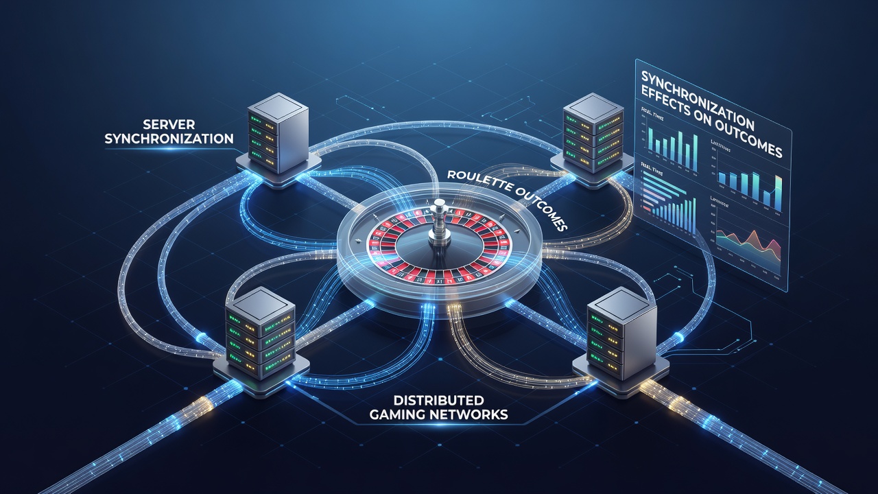 Network latency heatmap illustrating synchronization delays between roulette servers in Europe Asia and North America