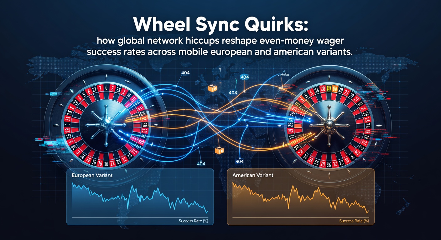 Mobile roulette interface showing wheel synchronization during live play with network status indicators